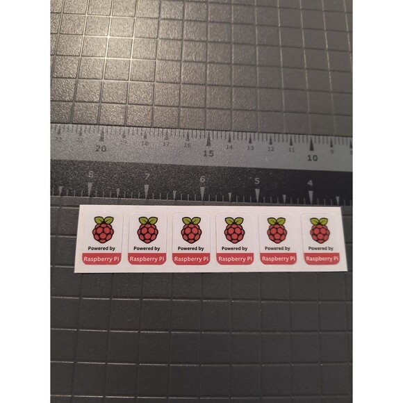 Raspberry Pi Sticker / Decal / Badge (6 Pack) - Picture 2 of 3